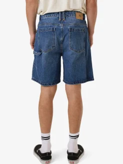 Fashion Thrills Slacker Denim Short - Double Rinsed Blues DoubleRinsedBlues