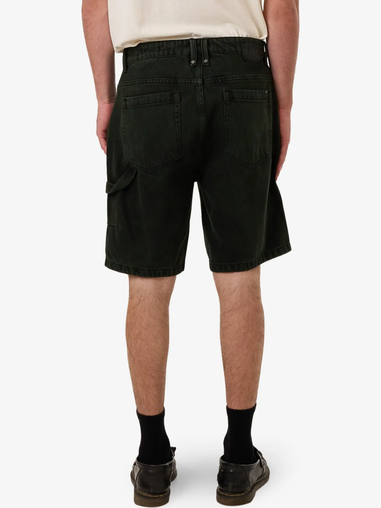 Sale Thrills Slacker Denim Short - Oil Green - Black