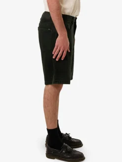 Sale Thrills Slacker Denim Short - Oil Green - Black