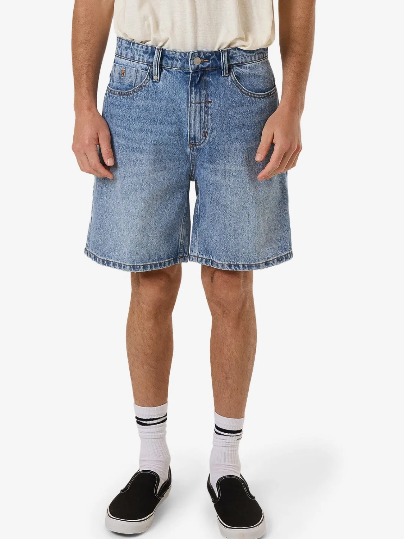 Best Thrills Slacker Denim Short - Tempest Blue TempestBlue