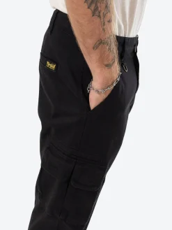 Online Thrills Slacker Union Cargo Baggy Pant - Black