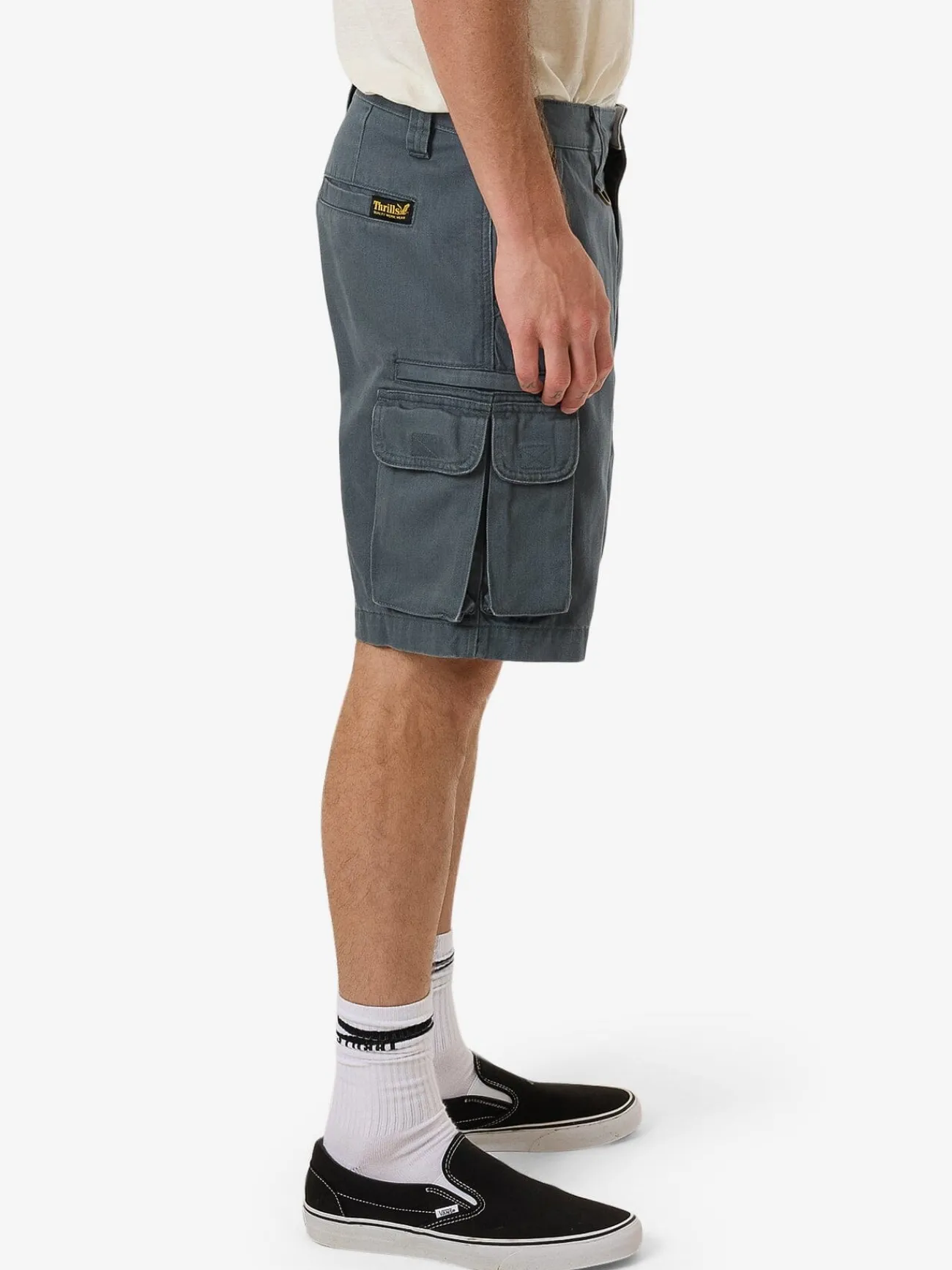 Discount Thrills Slacker Union Cargo Short - Dark Slate DarkSlate