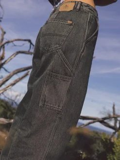 New Thrills Slouch Carpenter Jean - Light Canteen-Black LightCanteen-Black