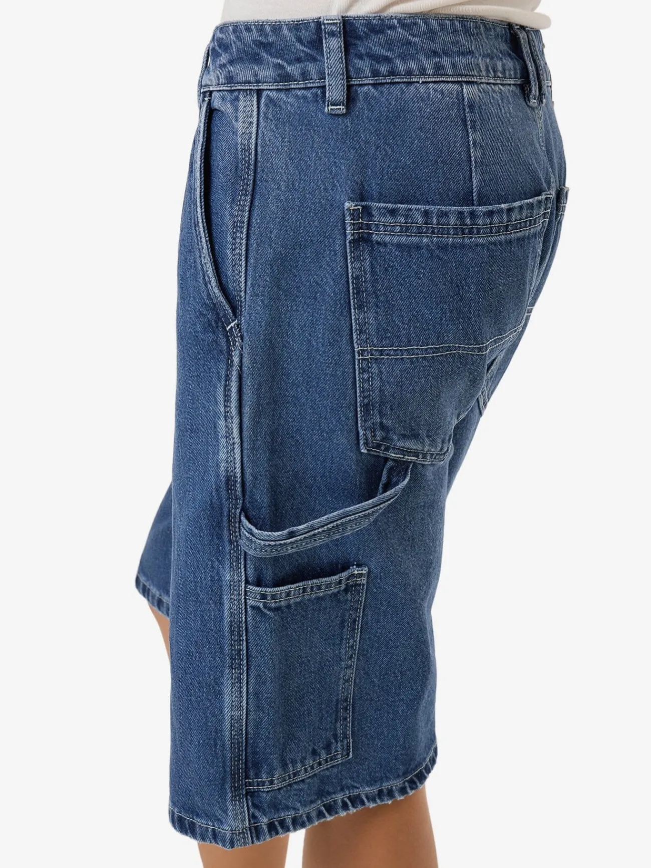 Clearance Thrills Slouch Carpenter Short - Double Rinsed Blues DoubleRinsedBlues