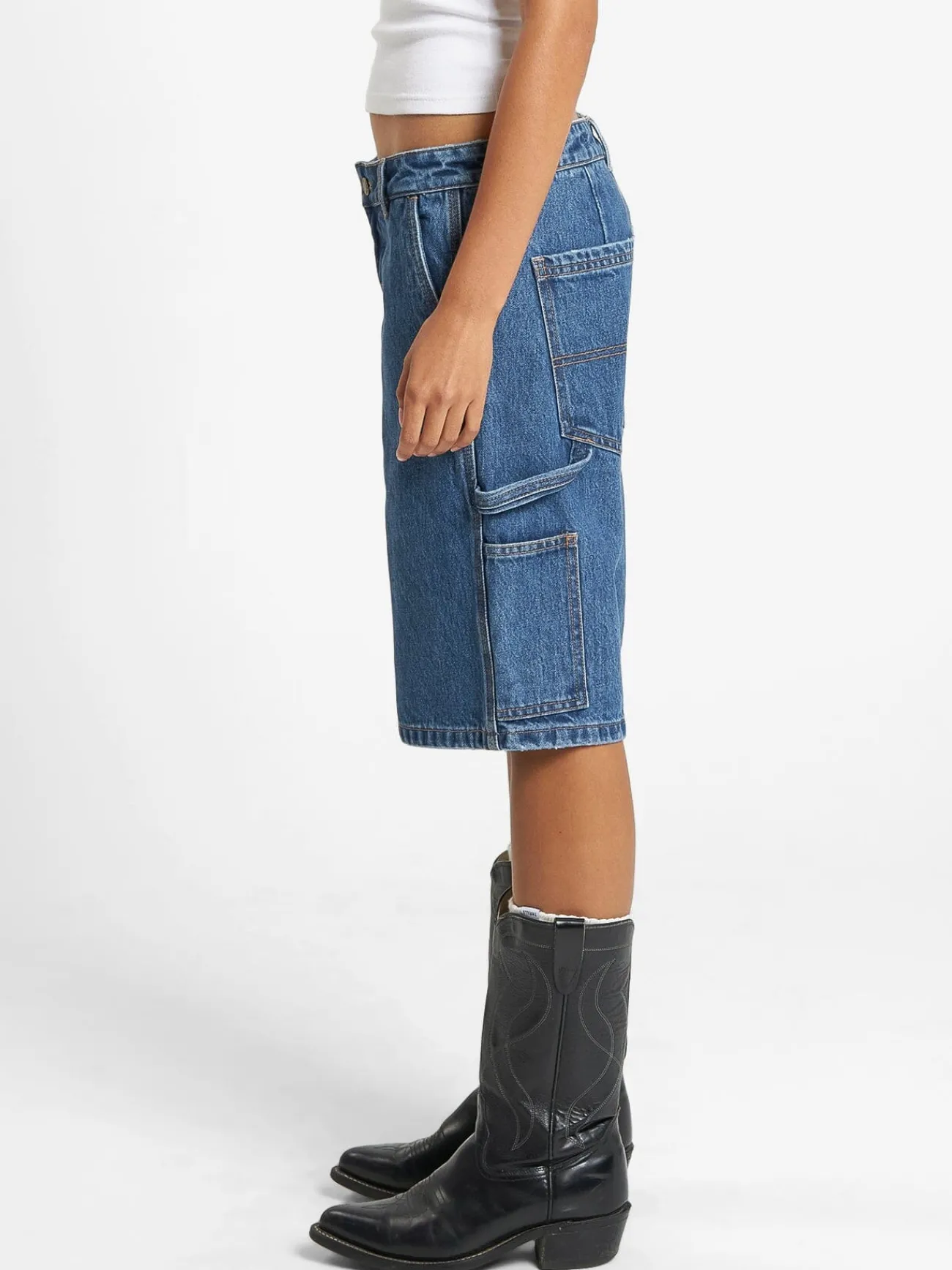 Outlet Thrills Slouch Carpenter Short - Rinsed Blue RinsedBlue