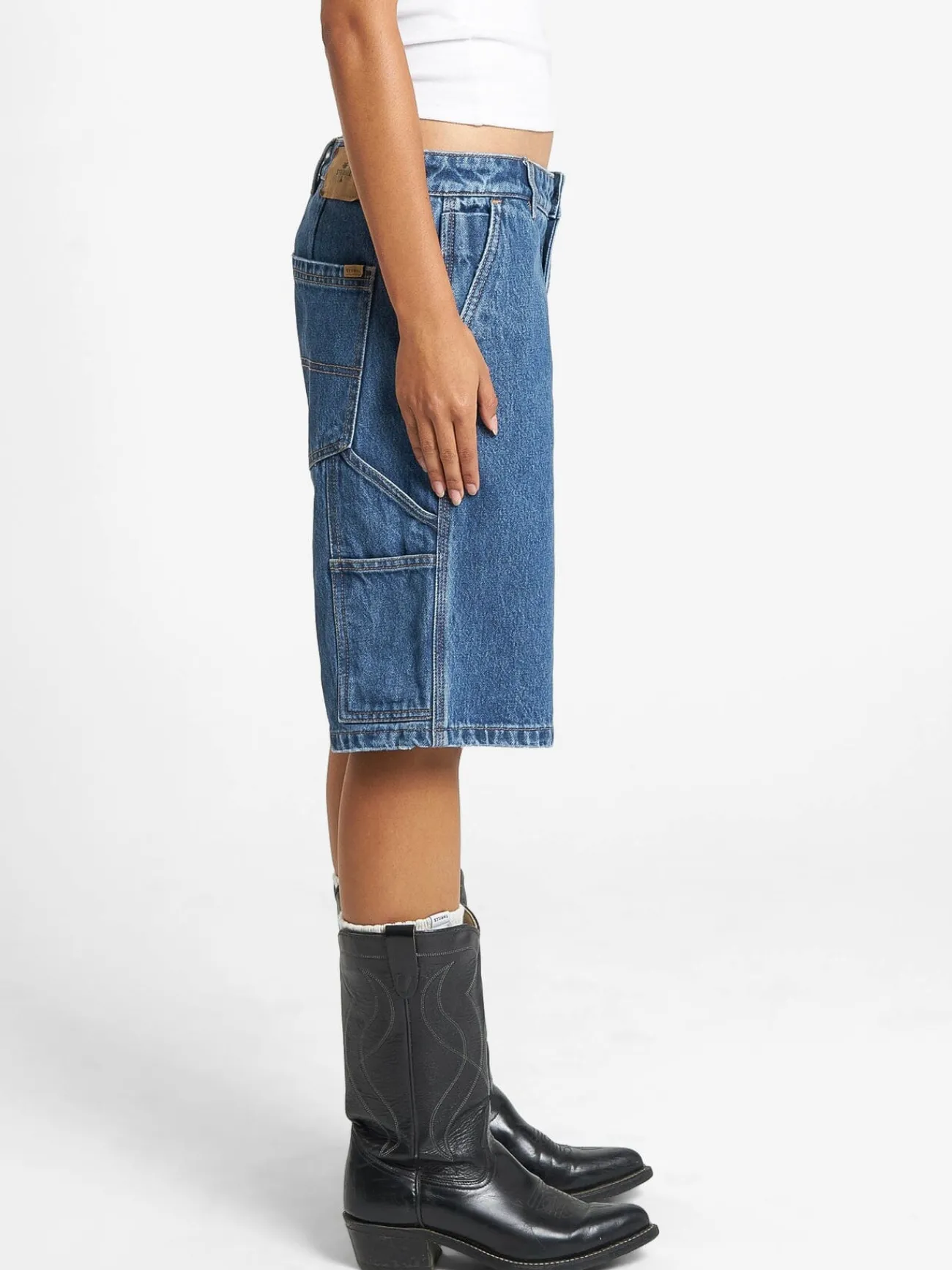 Outlet Thrills Slouch Carpenter Short - Rinsed Blue RinsedBlue