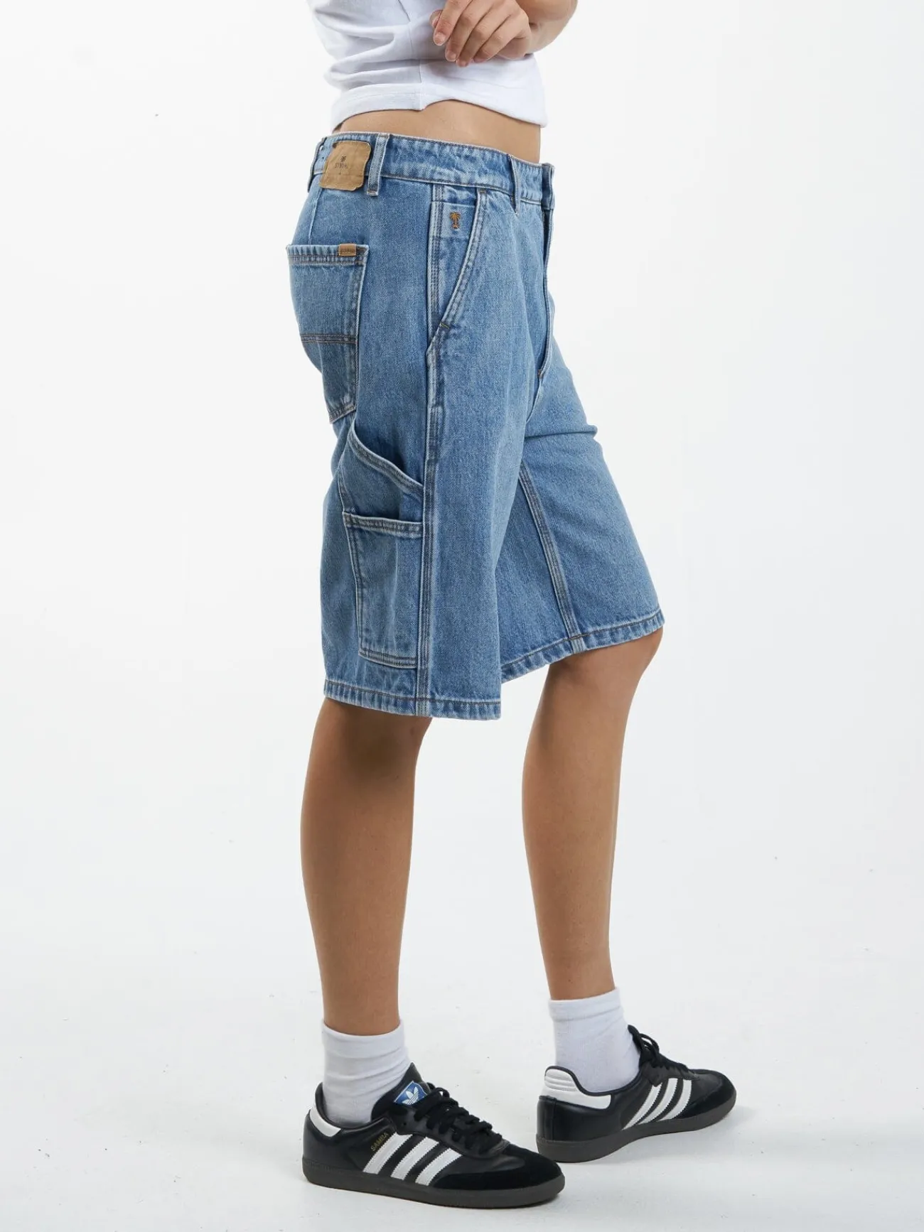 Discount Thrills Slouch Carpenter Short - Vintage Timeworn Blue VintageTimewornBlue