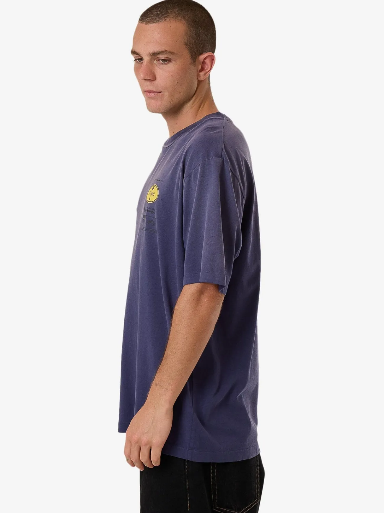 Sale Thrills Society Oversize Fit Tee - Crown Blue Fade CrownBlueFade