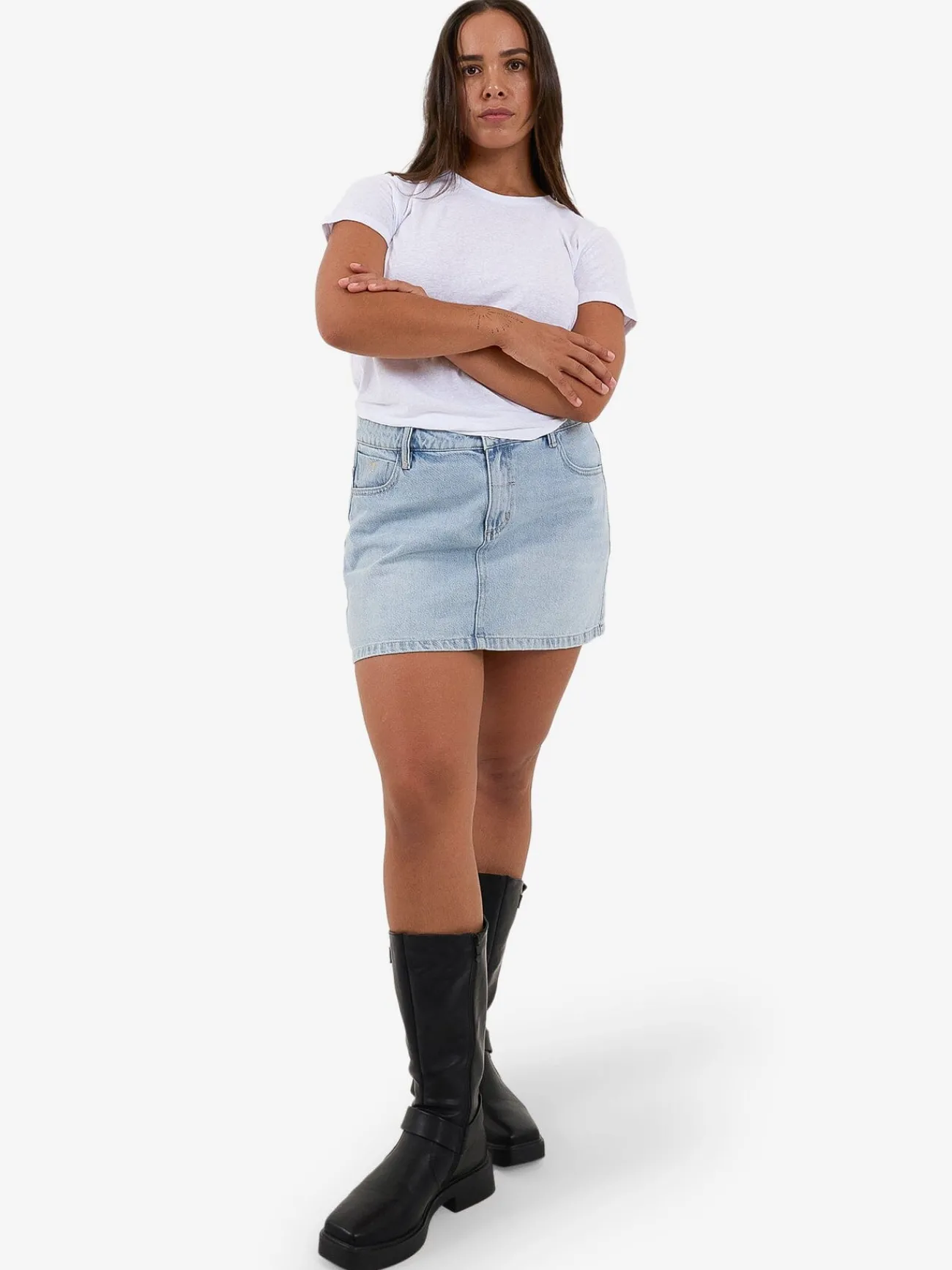 Discount Thrills Sophie Skirt - Ash Blue AshBlue