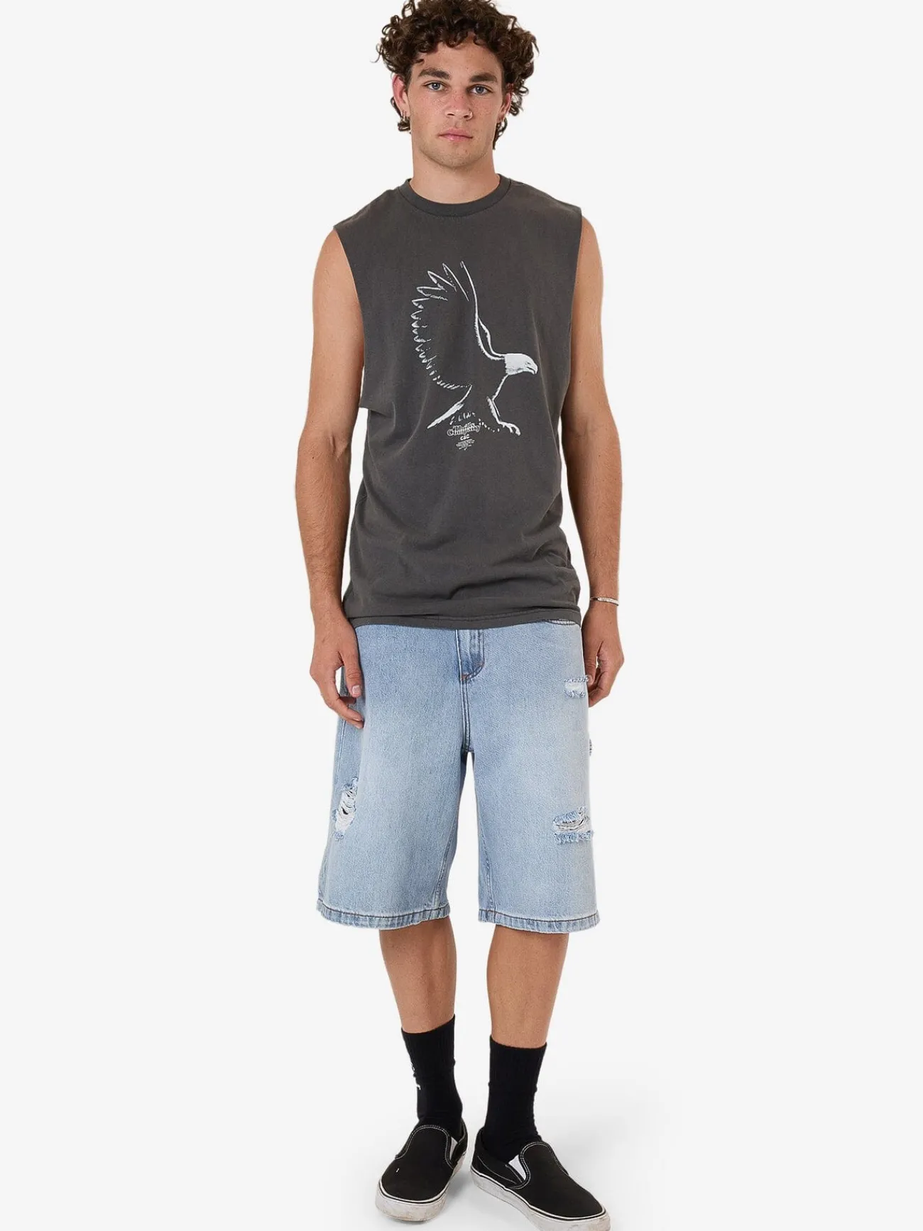 Discount Thrills Speed Metal Merch Fit Muscle Tee - Merch Black MerchBlack