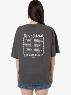Hot Thrills Speed Metal Oversized Tee - Merch Black MerchBlack