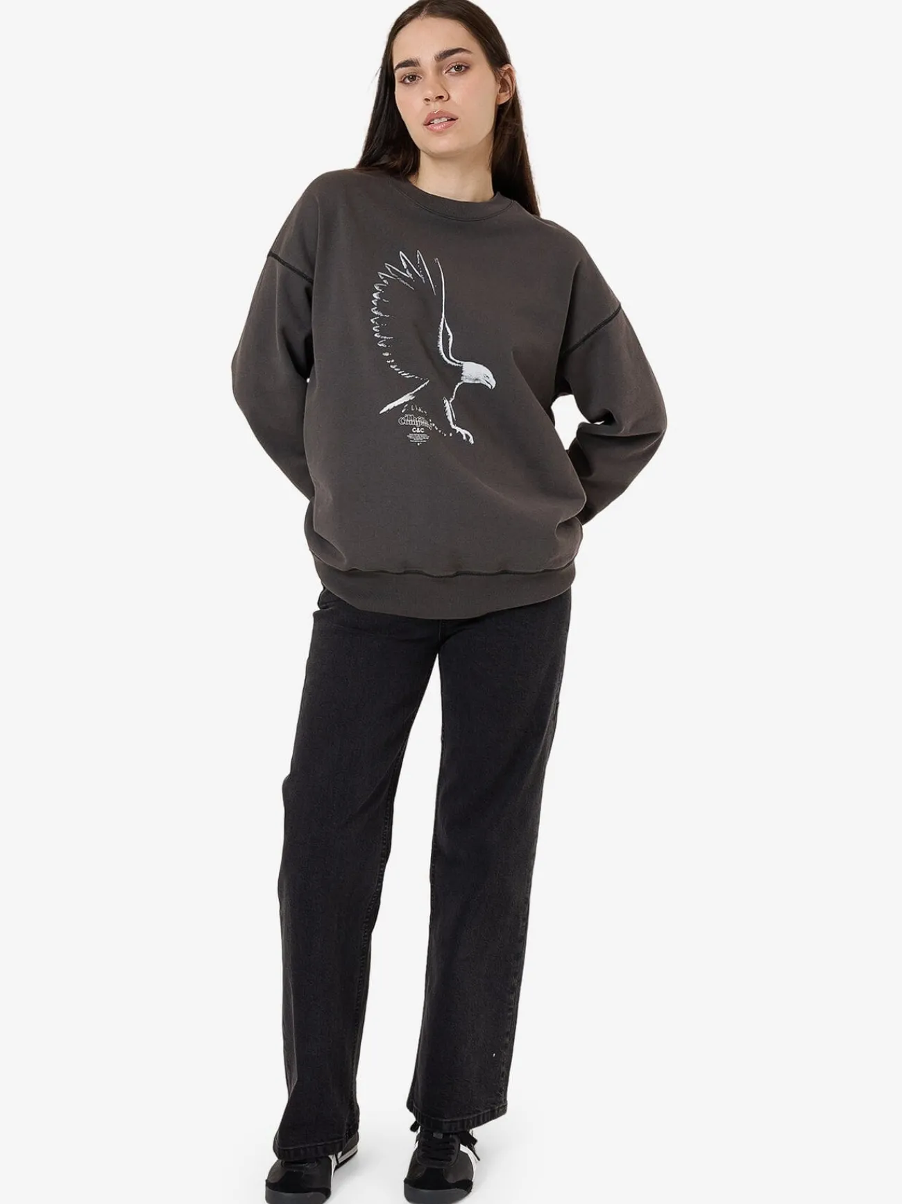 Discount Thrills Speed Metal Slouch Crew - Merch Black MerchBlack
