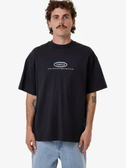Discount Thrills Still Life Box Fit Oversize Tee - Anthracite