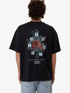 Discount Thrills Still Life Box Fit Oversize Tee - Anthracite