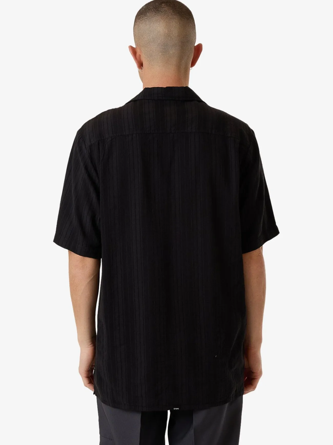 New Thrills Swan Song Bowling Shirt - Black