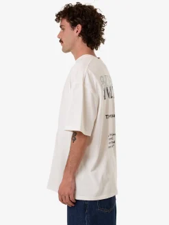 Discount Thrills Sweet Anarchy Box Fit Oversize Tee - Dirty White DirtyWhite
