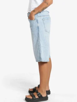 New Thrills Syd Baggy Denim Short - Ash blue Ashblue
