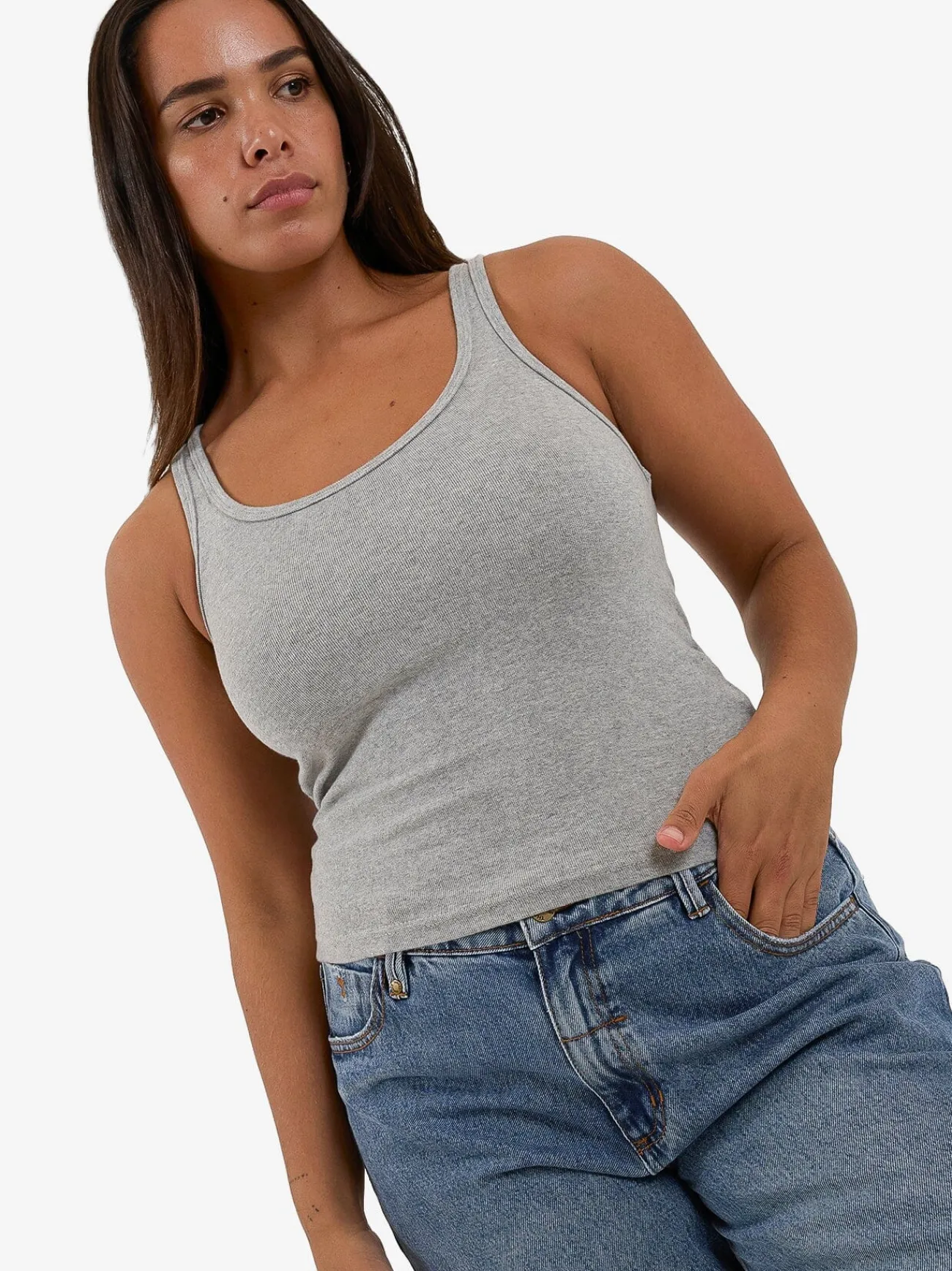 Sale Thrills Sydney Plunge Tank - Grey Marle GreyMarle