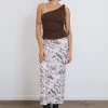 New Thrills Sylvie Gathered Skirt - Oatmeal