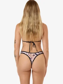Sale Thrills Sylvie Thong Bikini Bottom - Oatmeal