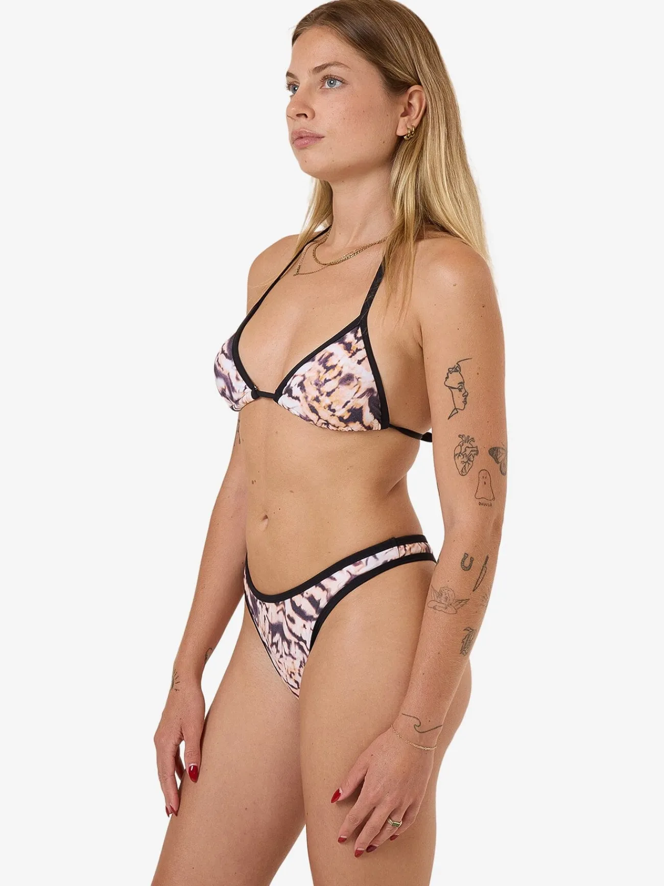 Sale Thrills Sylvie Thong Bikini Bottom - Oatmeal