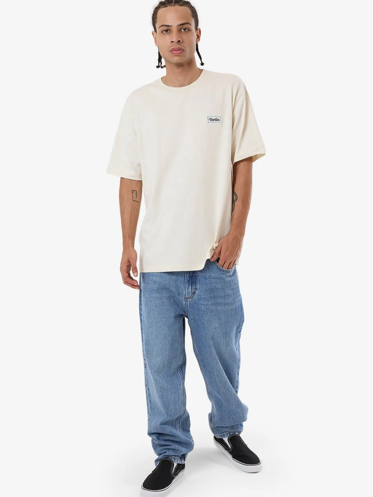 Sale Thrills Terrace Oversize Fit Tee - Heritage White HeritageWhite