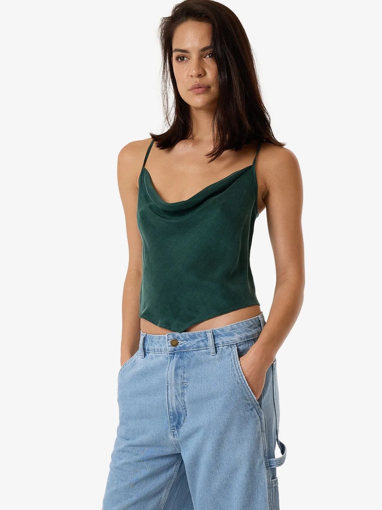 New Thrills Thea Camisole - Deep Emerald DeepEmerald