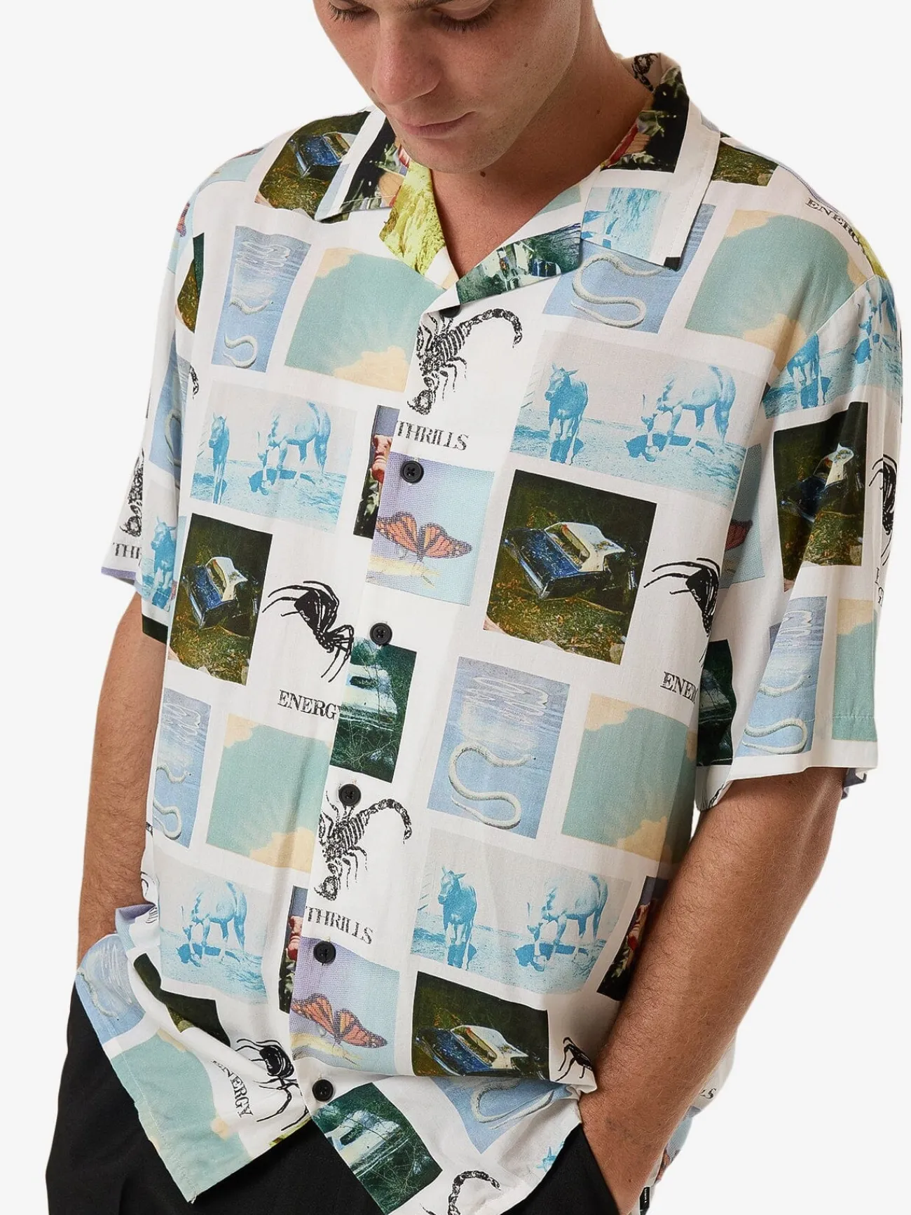 Best Thrills Energy Bowling Shirt - White