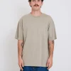 New Thrills Military Oversize Fit Tee - Aluminium
