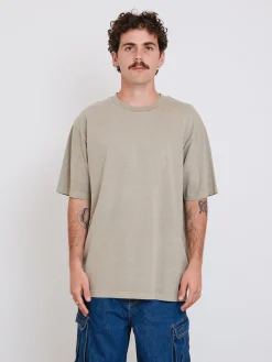 New Thrills Military Oversize Fit Tee - Aluminium