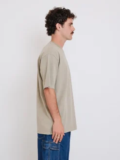 New Thrills Military Oversize Fit Tee - Aluminium