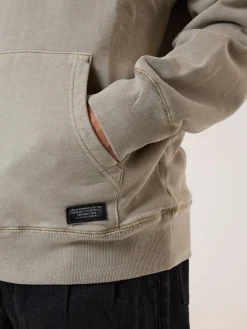 Hot Thrills Military Slouch Pull On Hood - Aluminium