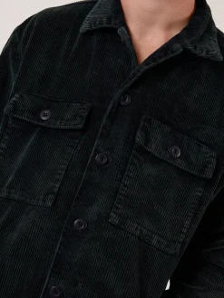 New Thrills Reality Long Overshirt - Black - Turkish Coffee TurkishCoffee