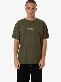 Sale Thrills Workwear Embro Merch Fit Tee - Grape Leaf GrapeLeaf