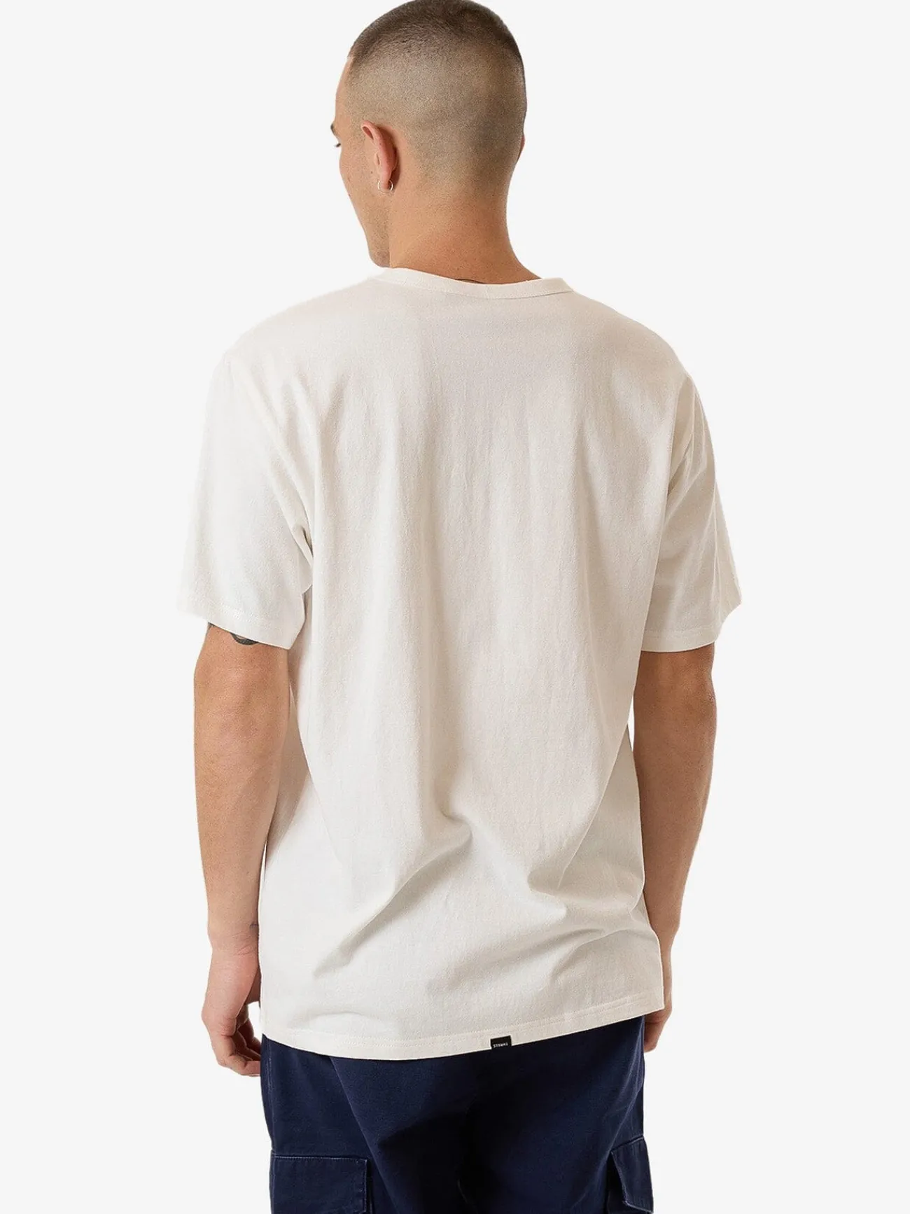 Hot Thrills Workwear Embro Merch Fit Tee - Dirty White DirtyWhite
