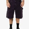 Hot Thrills x Epokhe Big Slacker Denim Short - Black/Purple