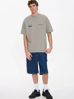 Best Thrills Total Anarchy Box Fit Oversize Short Tee - Fog