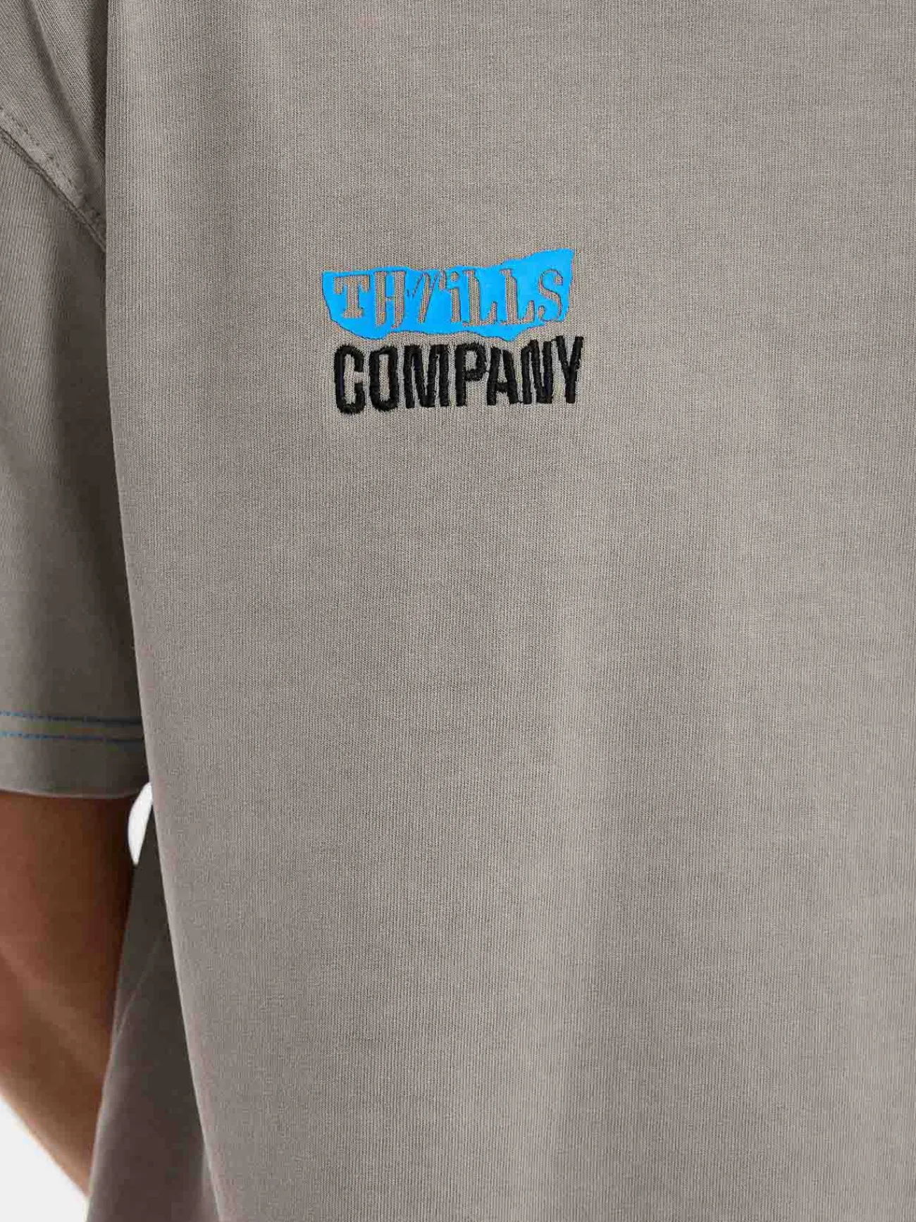 Best Thrills Total Anarchy Box Fit Oversize Short Tee - Fog