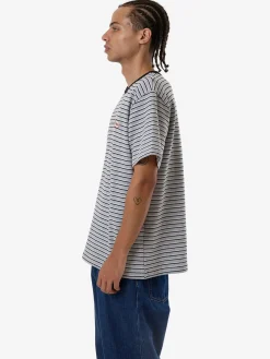 Fashion Thrills Tribute To Chaos Stripe Merch Fit Tee - Black