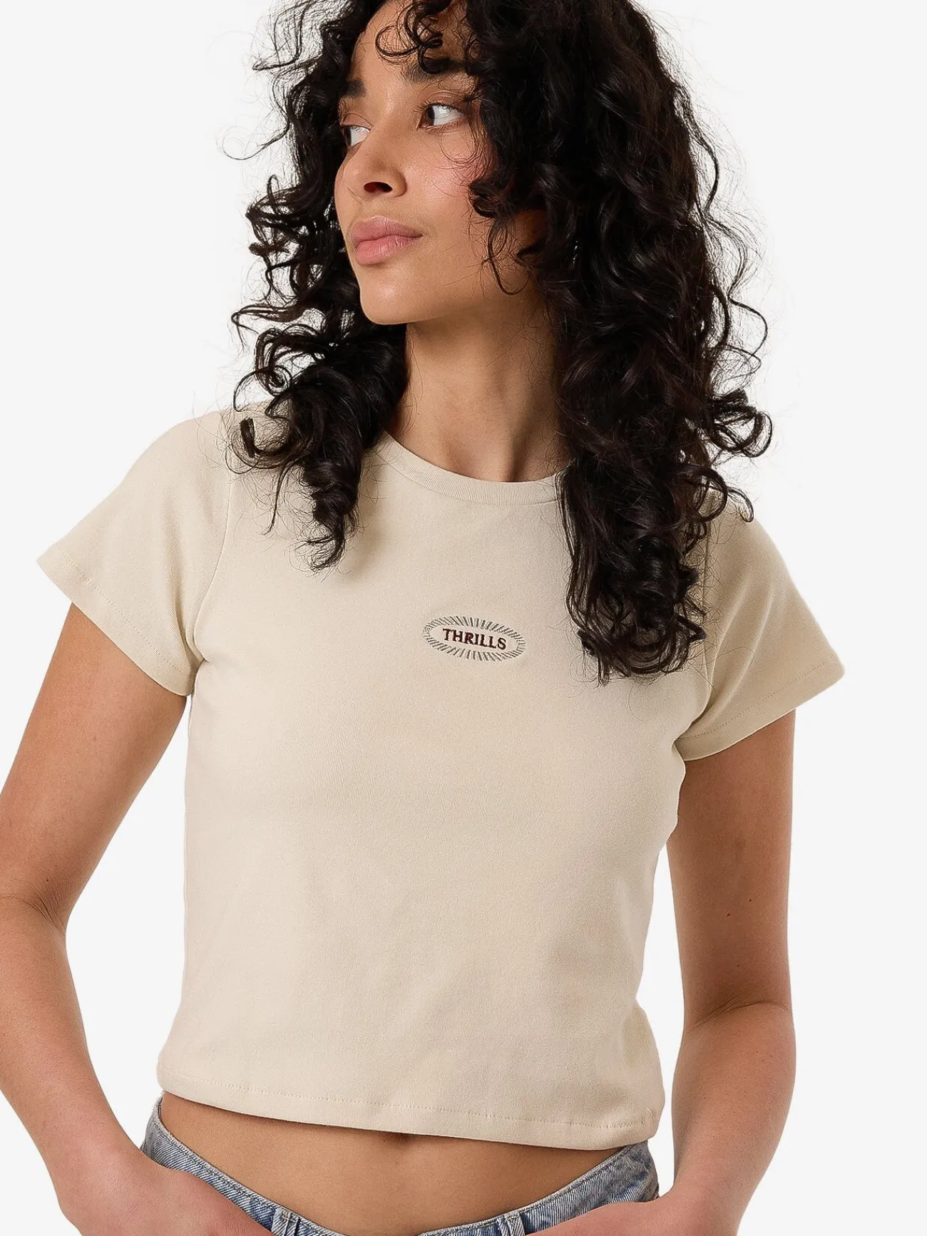 Clearance Thrills Vanished Mini Tee - Heritage White HeritageWhite
