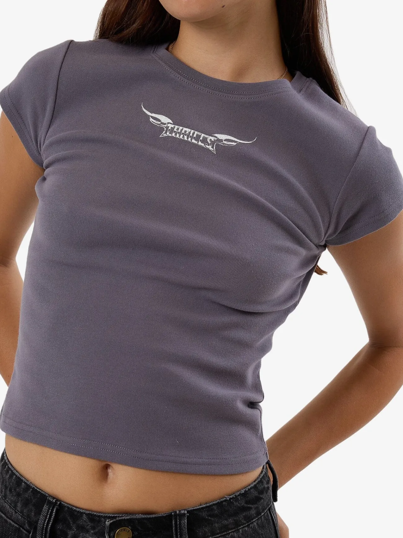 Outlet Thrills Winged Badge Club Tee - Graphite