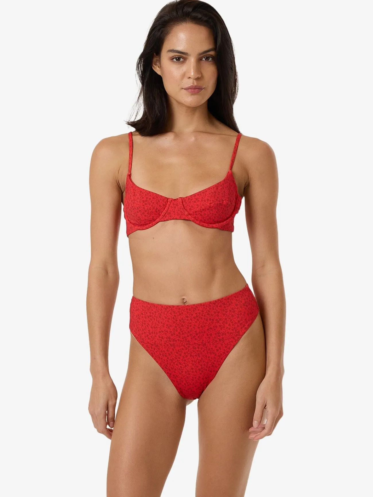 Discount Thrills Zinnia Underwire Bikini Top - Flame Red FlameRed