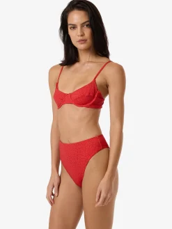 Discount Thrills Zinnia Underwire Bikini Top - Flame Red FlameRed