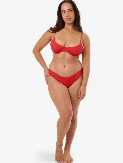 Discount Thrills Zinnia Underwire Bikini Top - Flame Red FlameRed