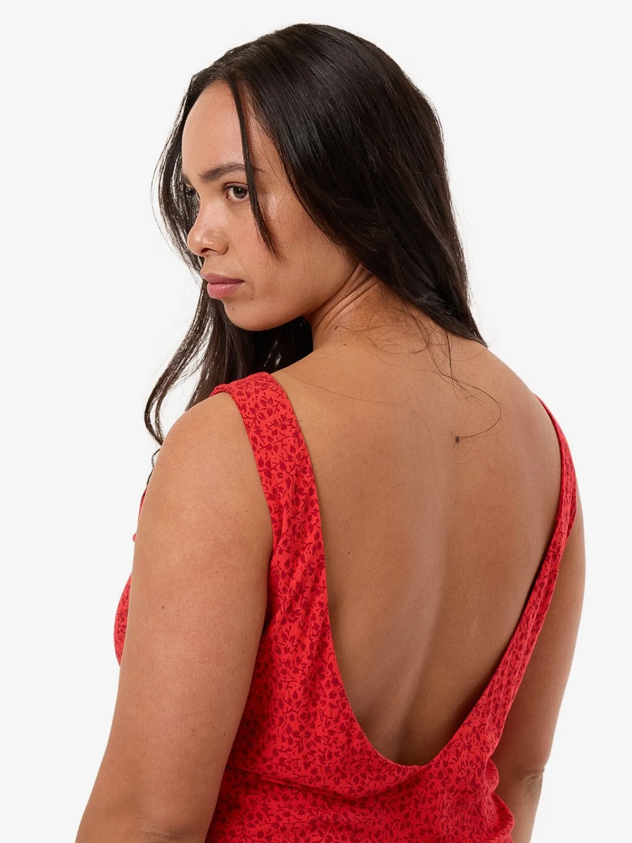 Best Thrills Zinnia Xavier Bias Mini Dress - Flame Red FlameRed